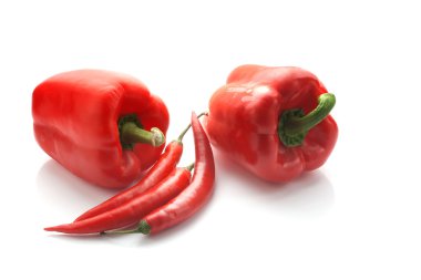 red paprika and pepper clipart