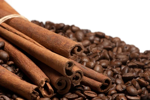 Fahéjpálcika Kávébab — Stock Fotó