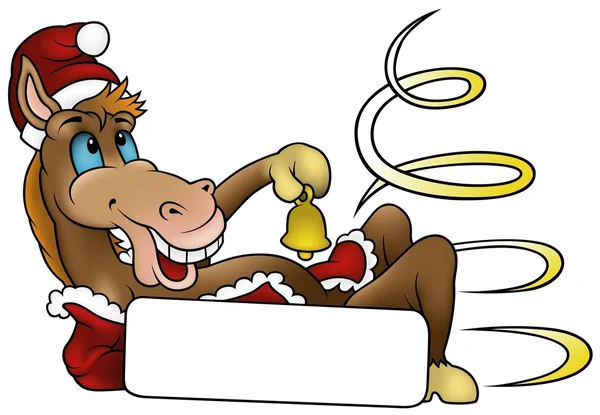 クリスマスの馬 — ストックベクタ