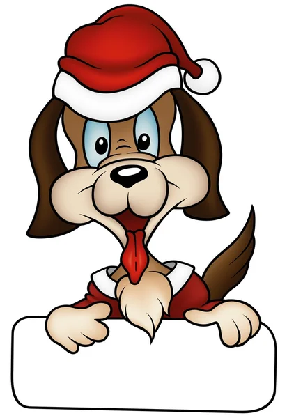 Χριστουγεννιάτικο σκυλί — Διανυσματικό Αρχείο