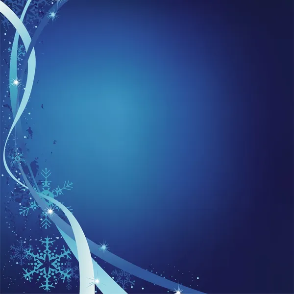 Blaue Weihnachten — Stockvektor