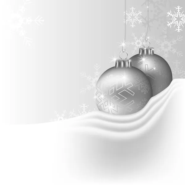 Stříbrné Vánoce — Stockový vektor
