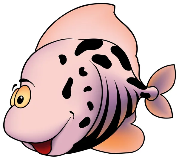 Розовая пятнистая рыба — стоковый вектор