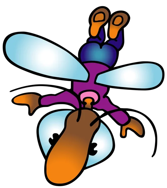 Flying Bug — Stock Vector
