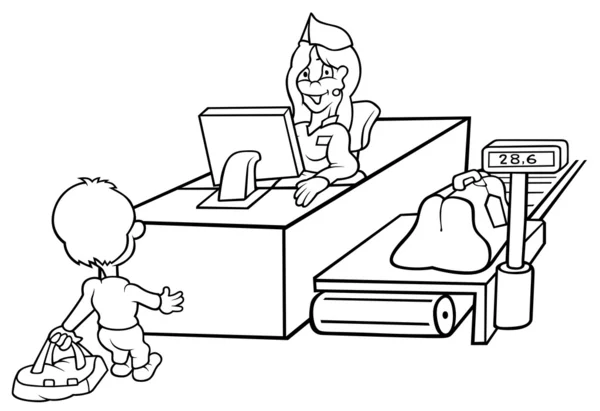 計量スケールの空港ストックベクター ロイヤリティフリー計量スケールの空港イラスト Depositphotos