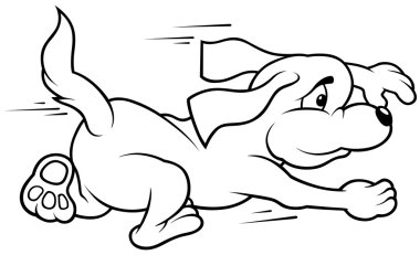 Running Dog clipart