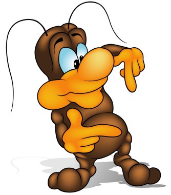 Brown Bug clipart