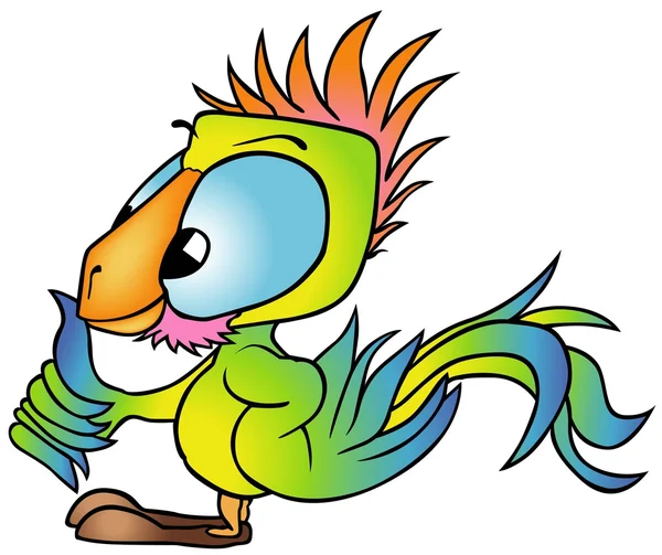 Multicolored Parrot — Stock Vector