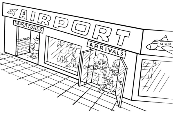 Repülőtér — Stock Vector