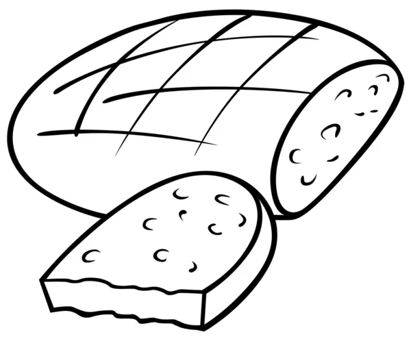 Brødpudding – stockvektor