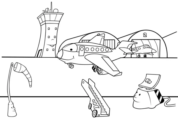 Аэропорт Подиум — стоковый вектор