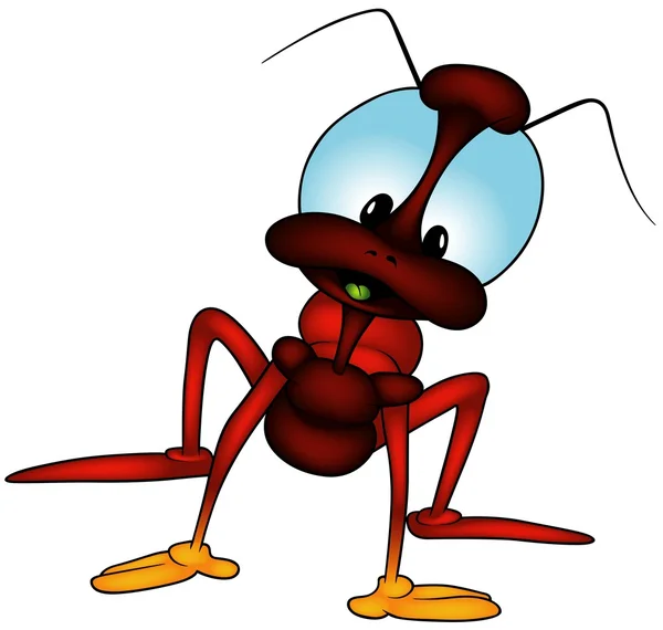 Красноногий длинноногий жук — стоковый вектор