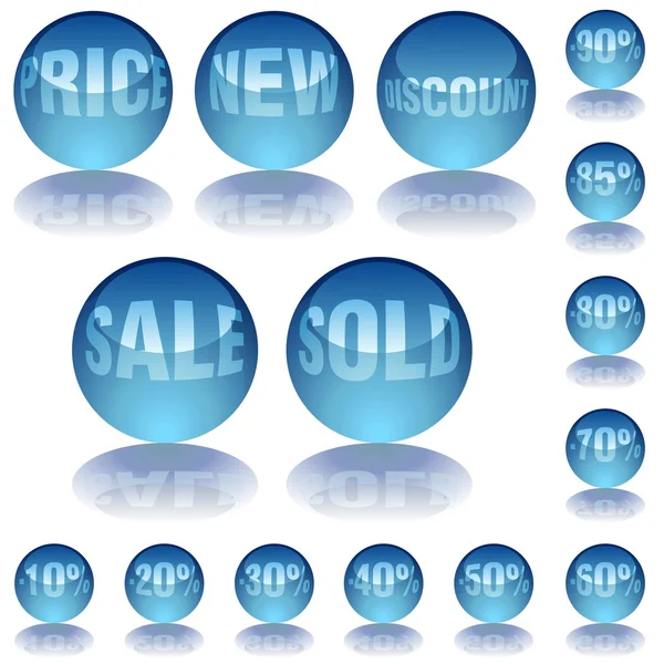 Aqua Glass Preços — Vetor de Stock
