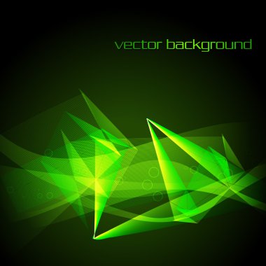 Vector green abstract background illustration clipart