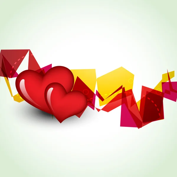 Güzel kalp şekli tasarım vektör — Stok Vektör