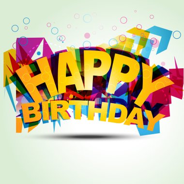 Happy birthday illustration clipart