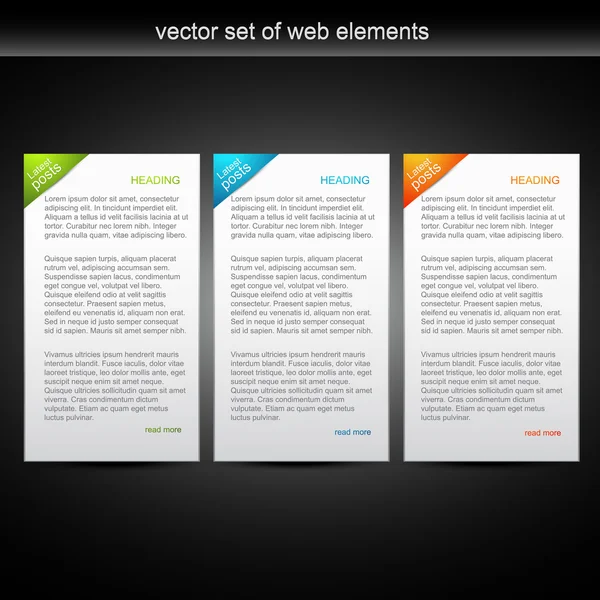 Vektor web banner beállítása — Stock Vector