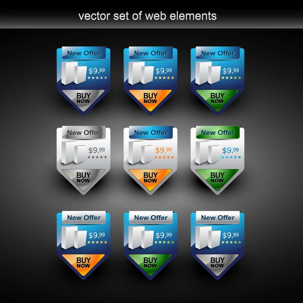 Product verkoop web element — Stockvector
