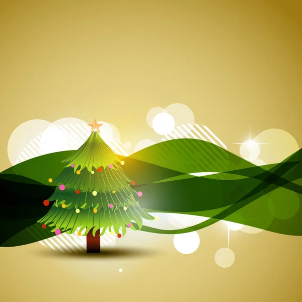 病媒圣诞树 — 图库矢量图片