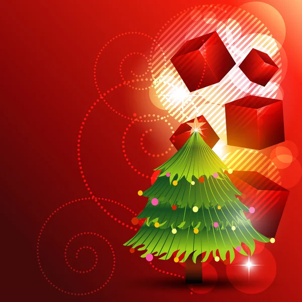 Hermoso árbol de Navidad — Archivo Imágenes Vectoriales