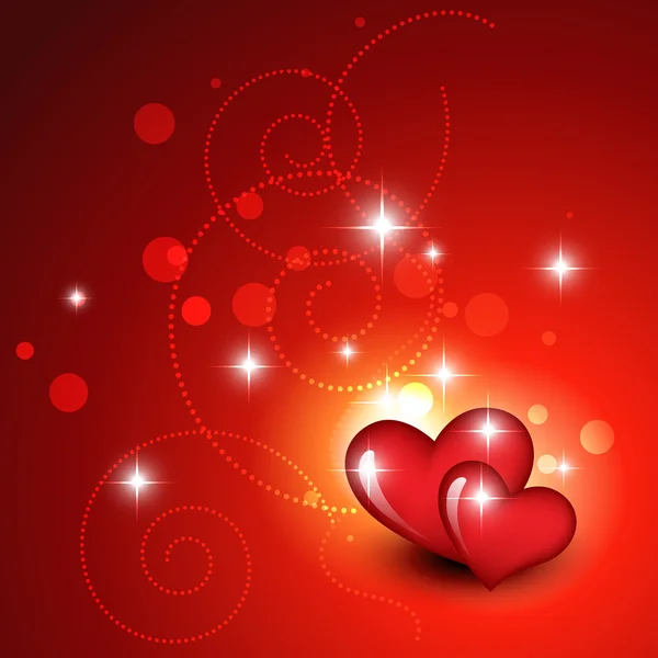 Krásné červené srdce — Stockový vektor