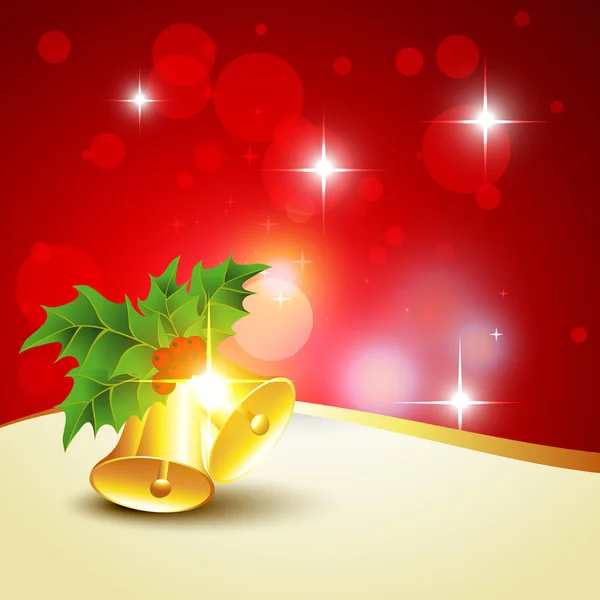 Fond cloches de Noël — Image vectorielle
