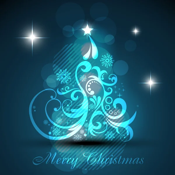 Arbre de Noël brillant — Image vectorielle