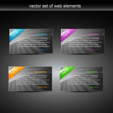 Glossy web element display with space for your text clipart