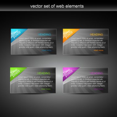 Web elements clipart