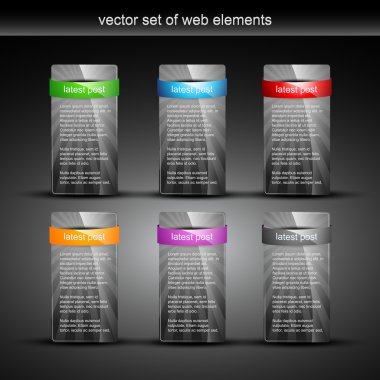 Web elements clipart