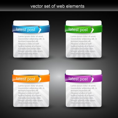 Web element display with space for your text clipart