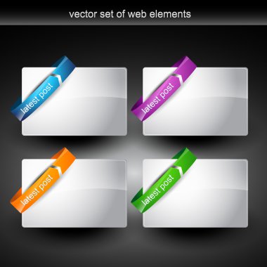 Web element display with space for your text clipart