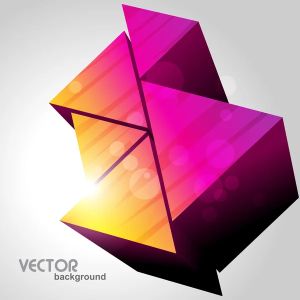 Színes Háromszögek Világos Háttér — Stock Vector