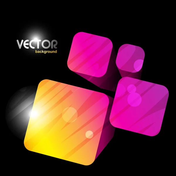 Colorful Stylish Eps10 Artwork Dark Background — Stock Vector