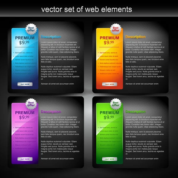 Elemento web — Vetor de Stock