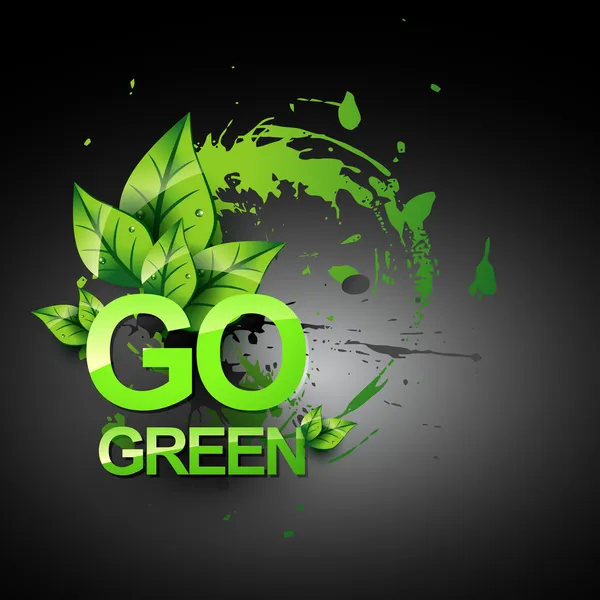 Go green vector symbol — Wektor stockowy