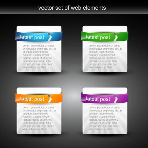 Web Elem Megjelenítési Hely Szöveg — Stock Vector