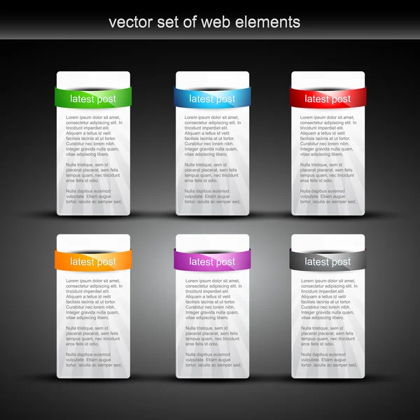 Wyświetlanie Elementu Sieci Web Miejsca Tekst — Wektor stockowy