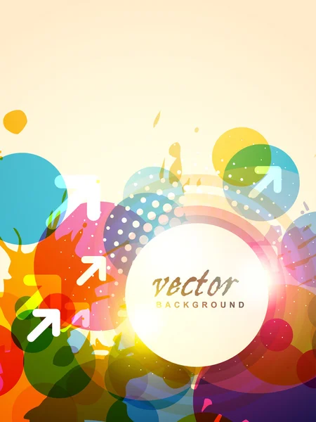 Vector Colorful Eps10 Abstract Design Background — Stock Vector