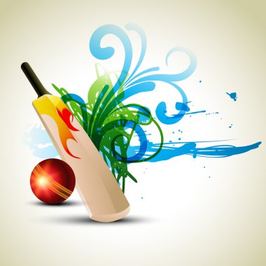 Vector cricket background clipart