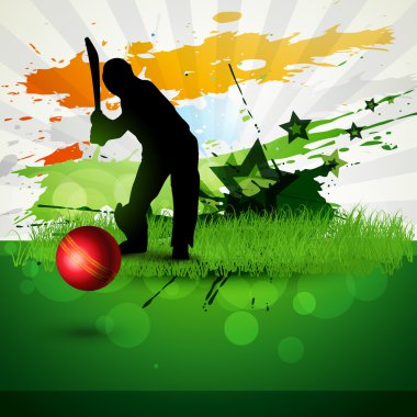 Cricket vector background clipart