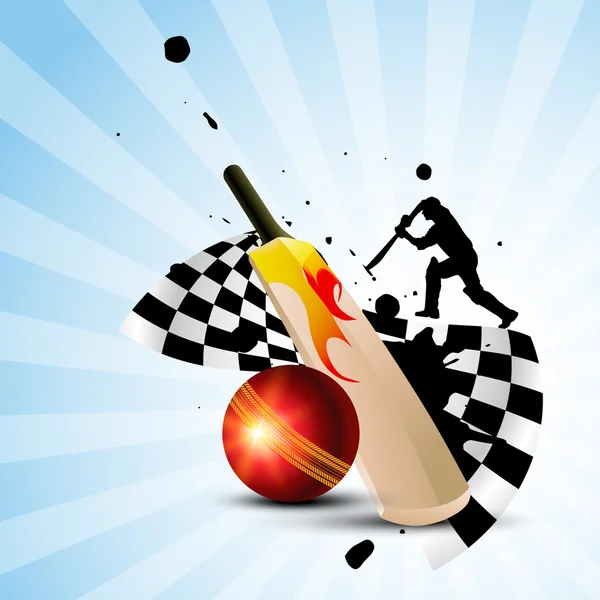 Fond de cricket — Image vectorielle