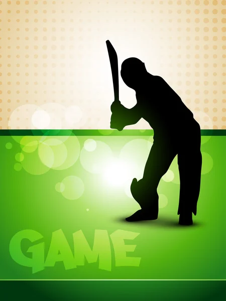 Cricket game — Stock Vector