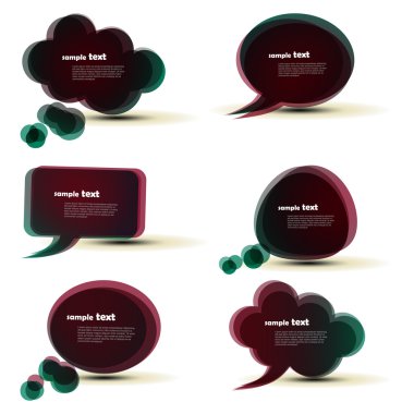 Abstract speech bubble clipart