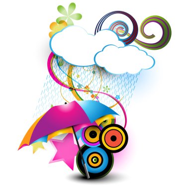 Abstract cloud clipart