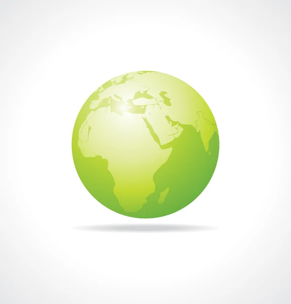 矢量绿色地球 — 图库矢量图片