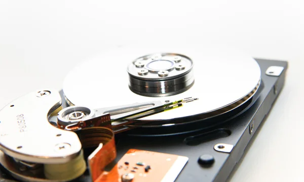 Interni di un disco rigido HDD — Foto Stock