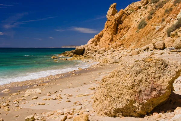 Algarve ροκ - ακτή στην Πορτογαλία — Φωτογραφία Αρχείου