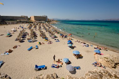 Beach on Majorca clipart