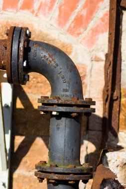 Rusted conduit clipart